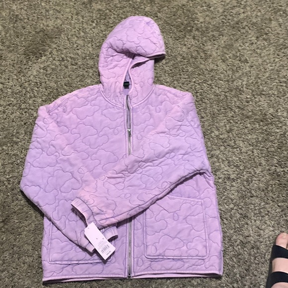 Wild Fable quilted hooded coat size S NWT